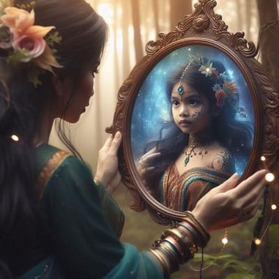 Moja notranja deklica v zrcalu